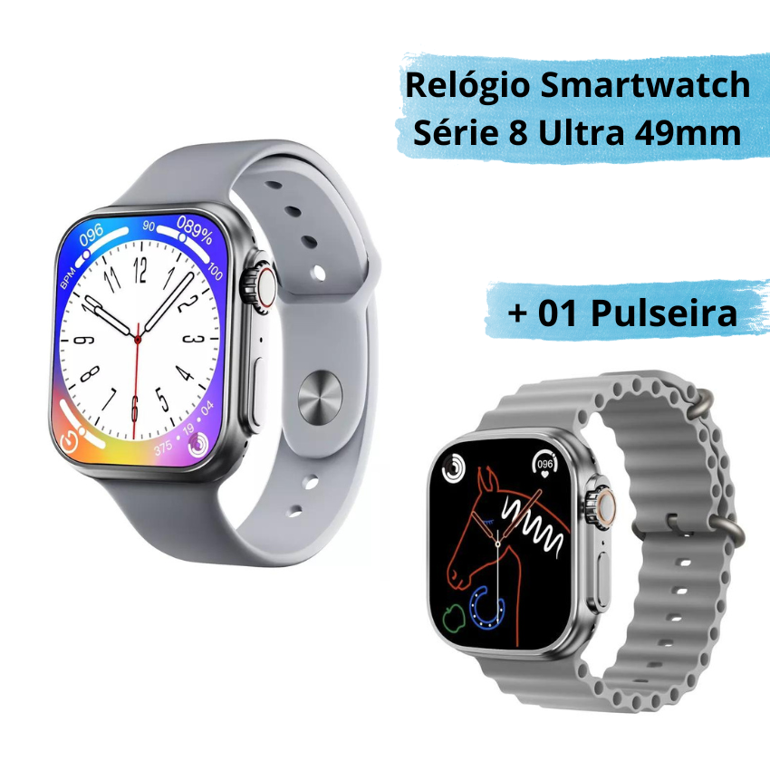 Relógio Inteligente Smartwatch Ultra 49mm Maçã serie 8 RE - Proinfo